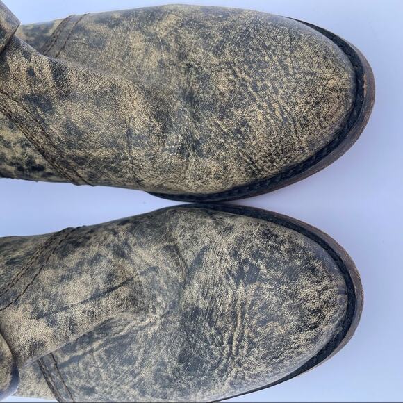 Spirit by Lucchese Boots Olivia Short Size 6.5 Leather Cowboy Leather Sole Ankle - Picture 6 of 12